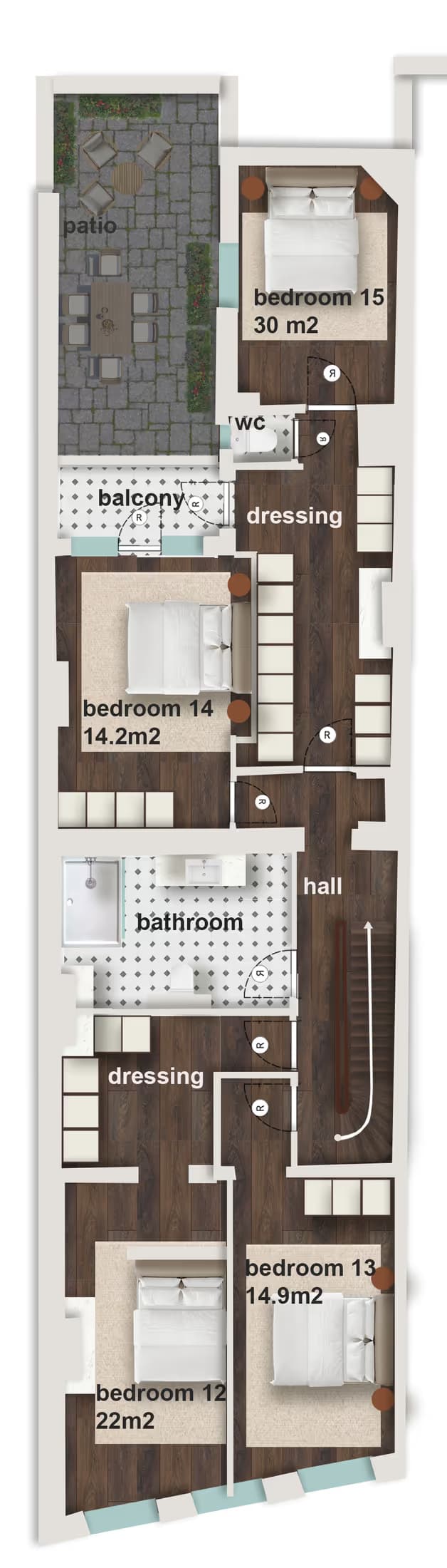 03. Coliving room – Street Side Right thumbnail 12