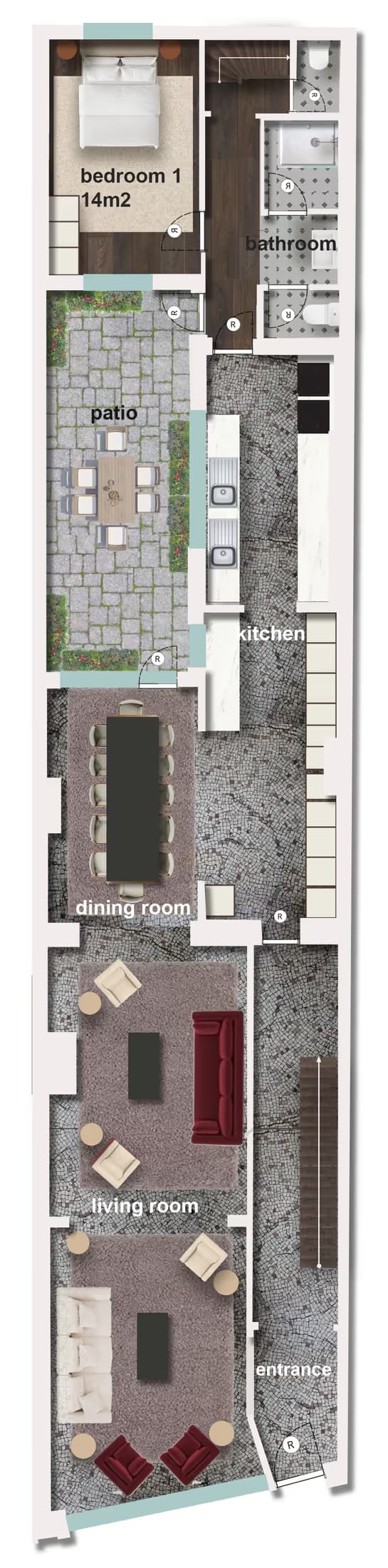 09. Coliving room – Street Side Right thumbnail 9