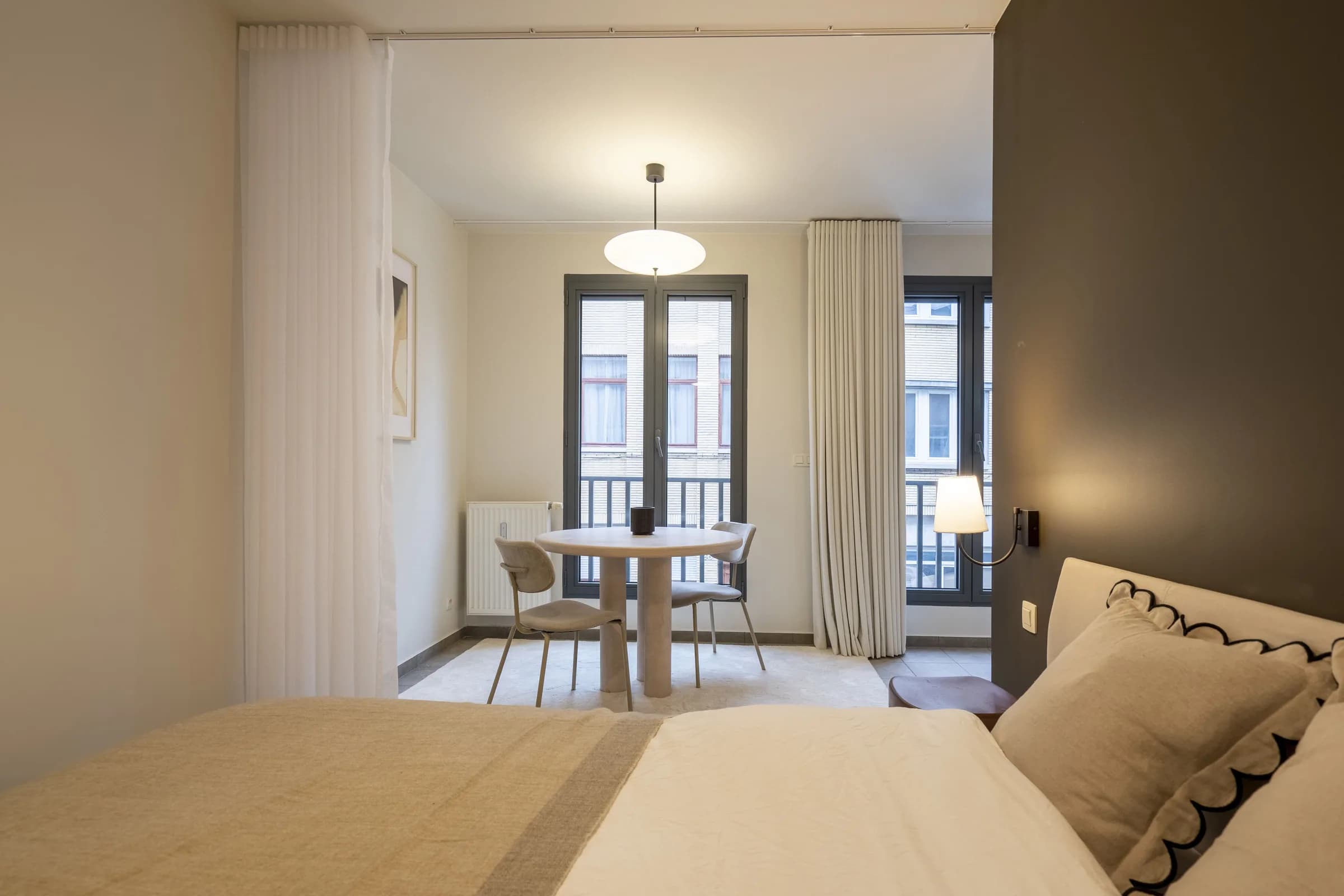 2. Private apartment, street-side
